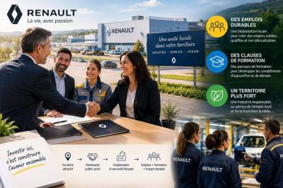 Comment convaincre un grand groupe industriel comme renault d'implanter une unité locale en garantissant emplois durables et clauses de formation