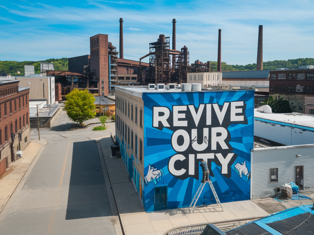 Quel plan concret un maire peut-il lancer pour revitaliser une ville après la fermeture d'une usine sans dépendre des subventions nationales?