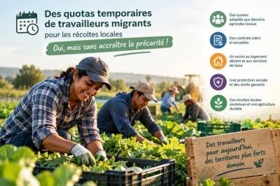 Comment instaurer des quotas temporaires de travailleurs migrants pour les récoltes locales sans accroître la précarité
